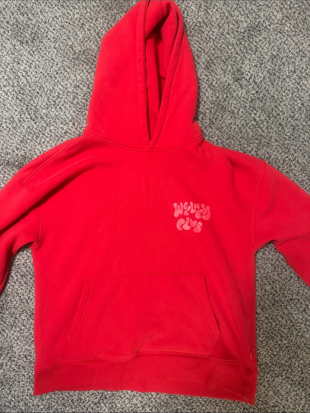 Red cotton on hoodie
